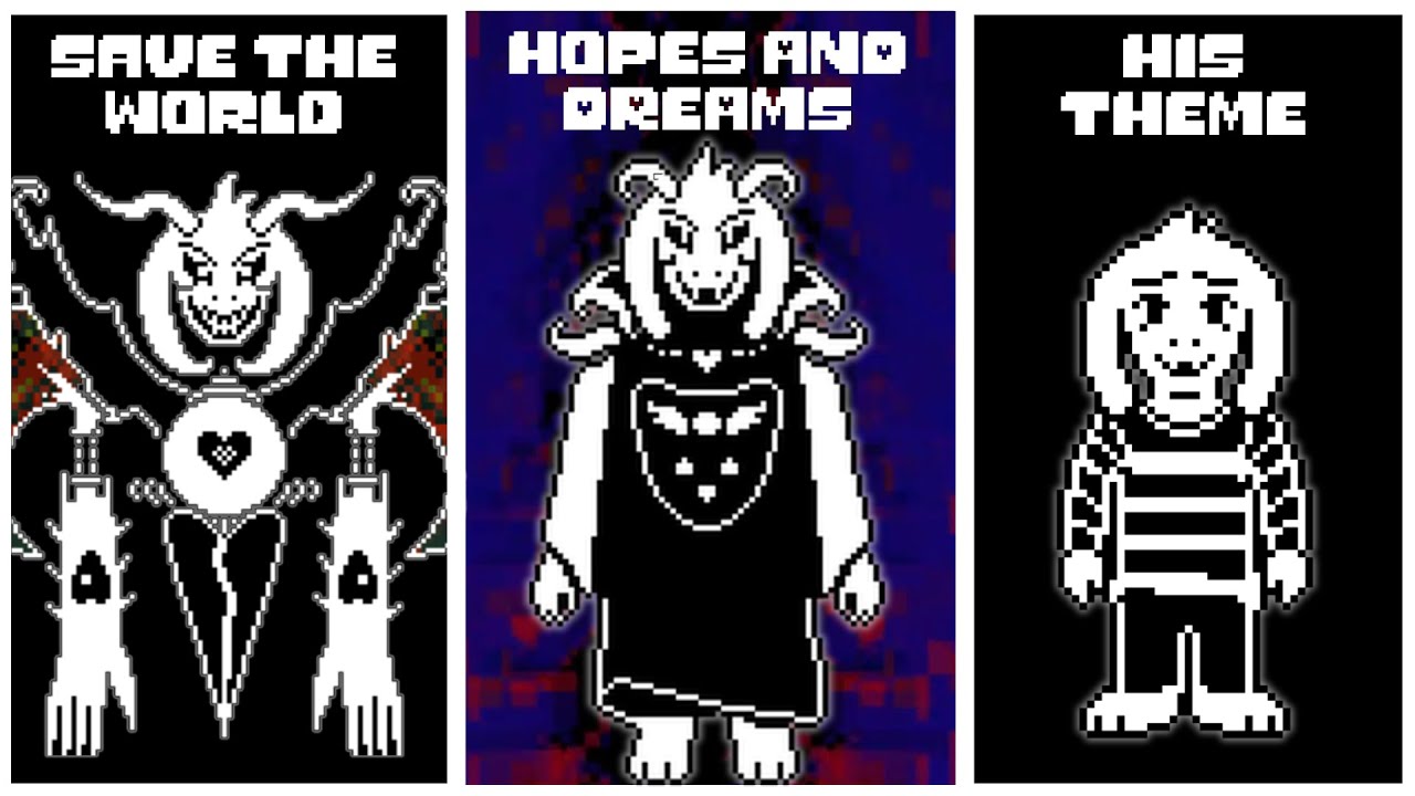 ASRIEL'S THEMES but i made them MORE DREAMY [7k Special] [REMIXES]