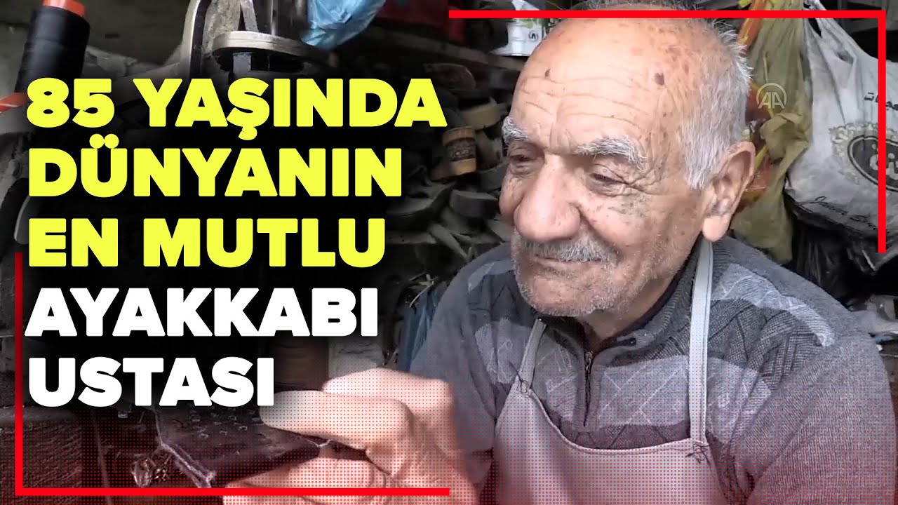 85 yaşındaki ayakkabı ustası, 60 yıldır mesleğini tutkuyla yapıyor