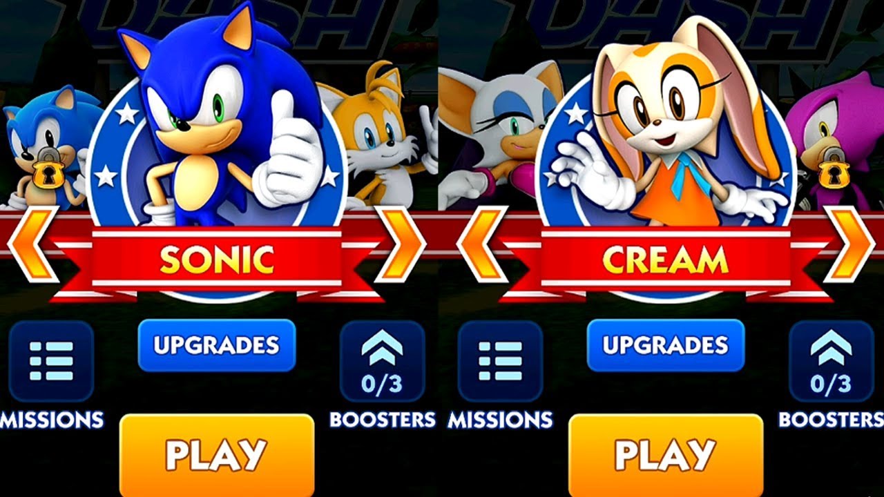 Sonic Dash SONIC VS CREAM Android iPad iOS Gameplay HD