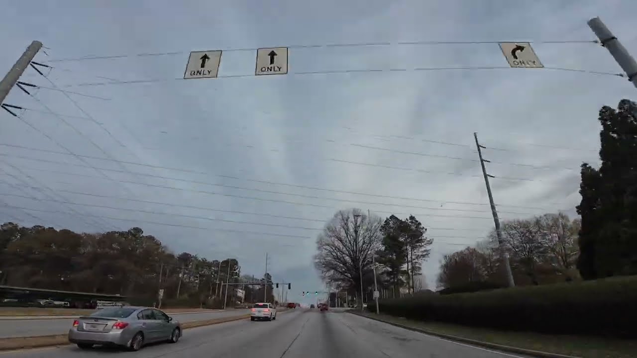 From ATL's Airport to Southside Atlanta Highway Drive [4k] Scenic Route