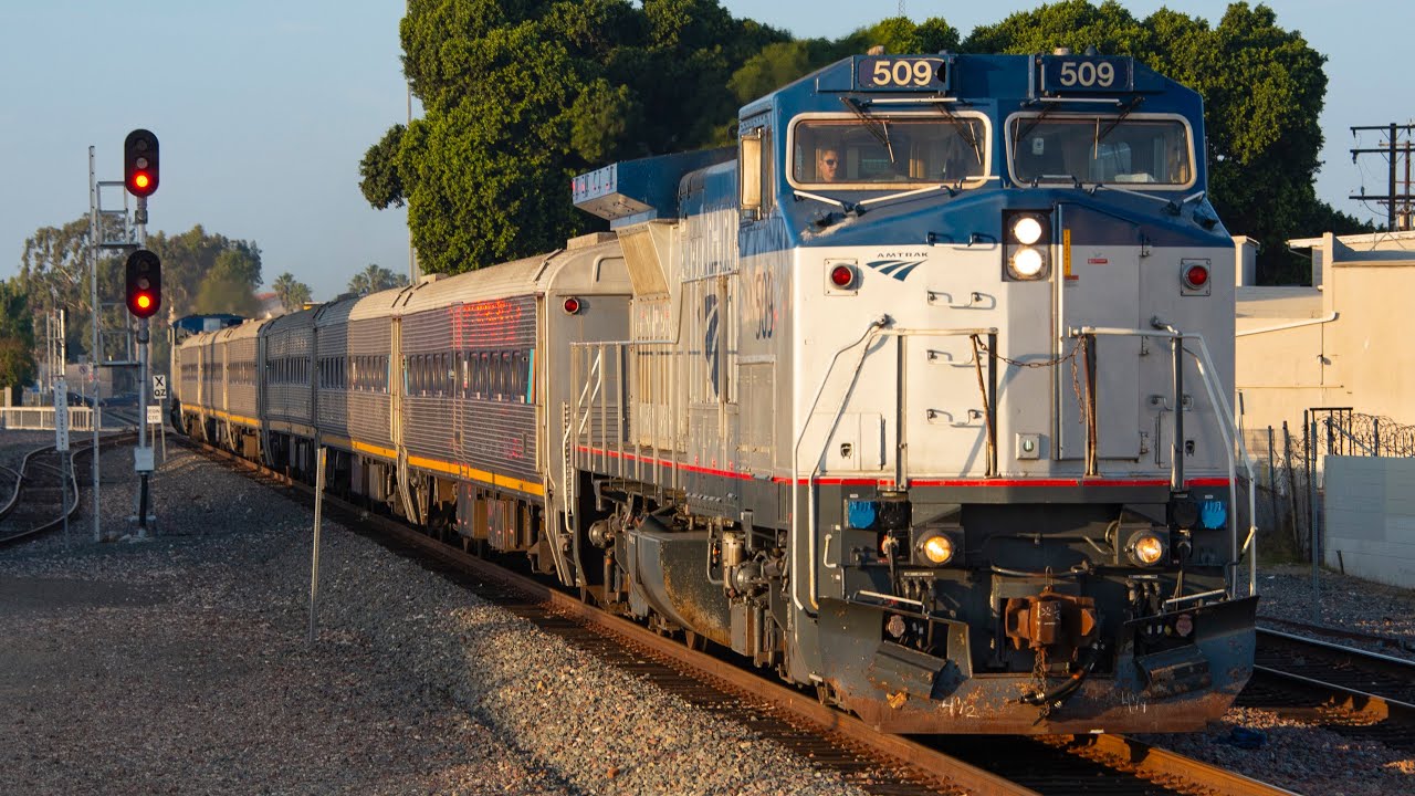 [4K] Amtrak 509 - INSANE K5LA and Pacing Action!
