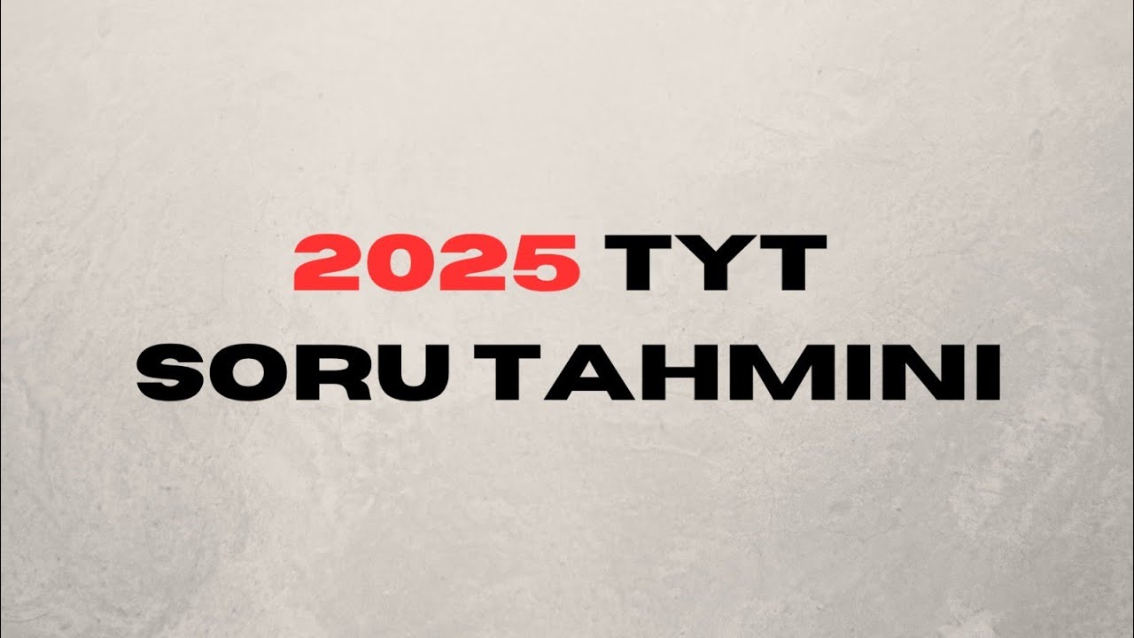 2025 TYT KİMYA TAHMİN -2-