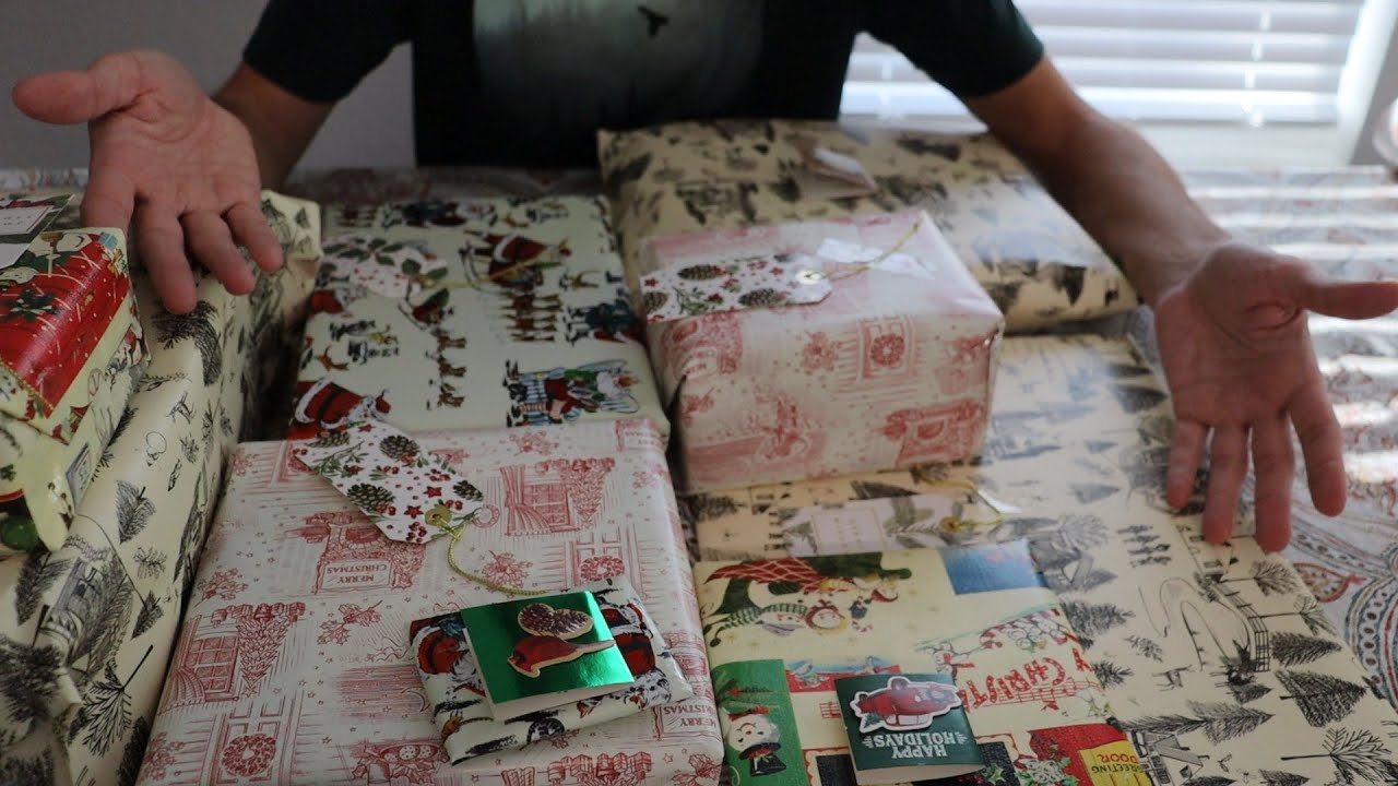 Christmas Presents Gift Wrapping | Kinda Loud Unintentional Ish (ASMR)