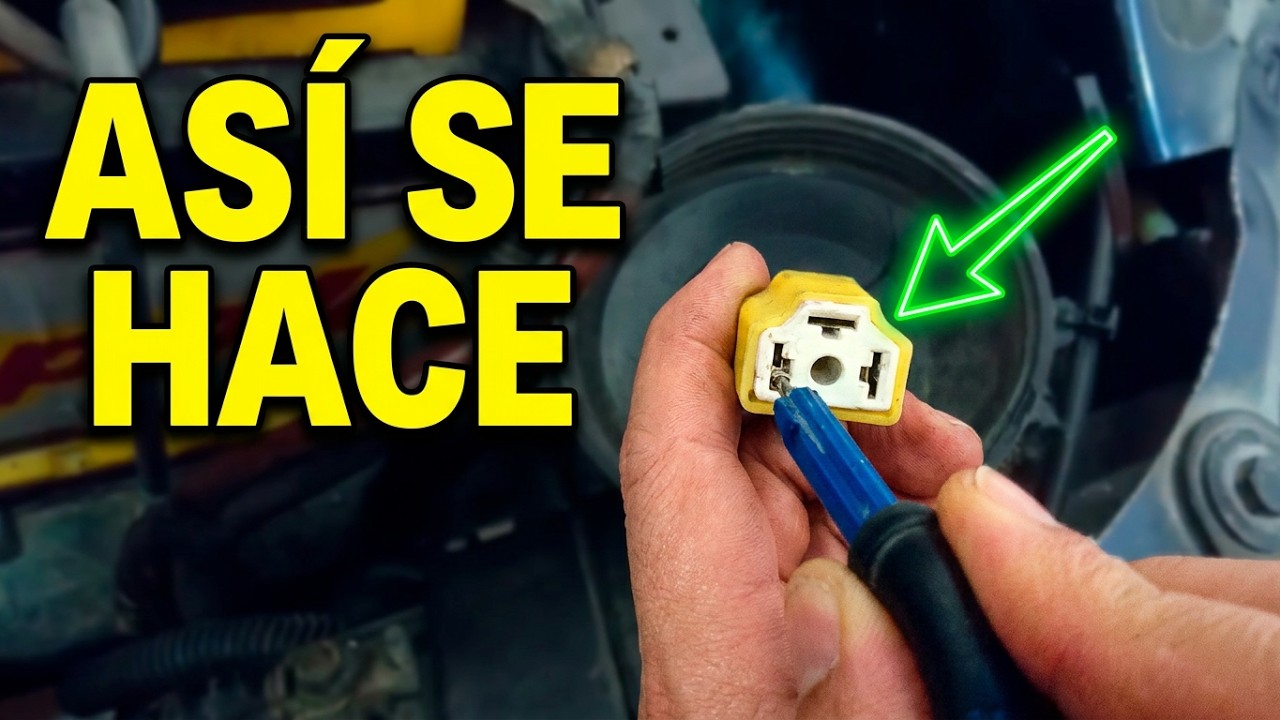 ✅ Probar Conector y Cables de Luces Altas y Bajas del Auto: Positivo, Negativo y Común