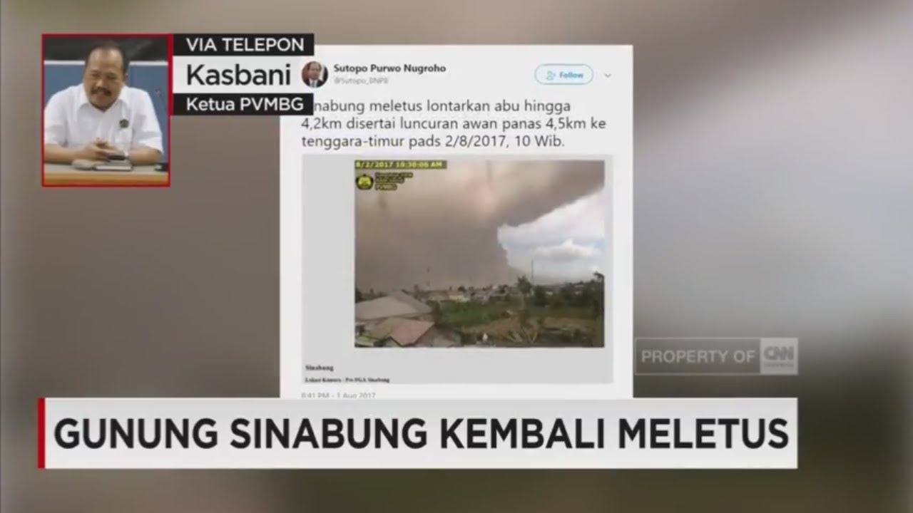 Breaking News: Gunung Sinabung Kembali Meletus
