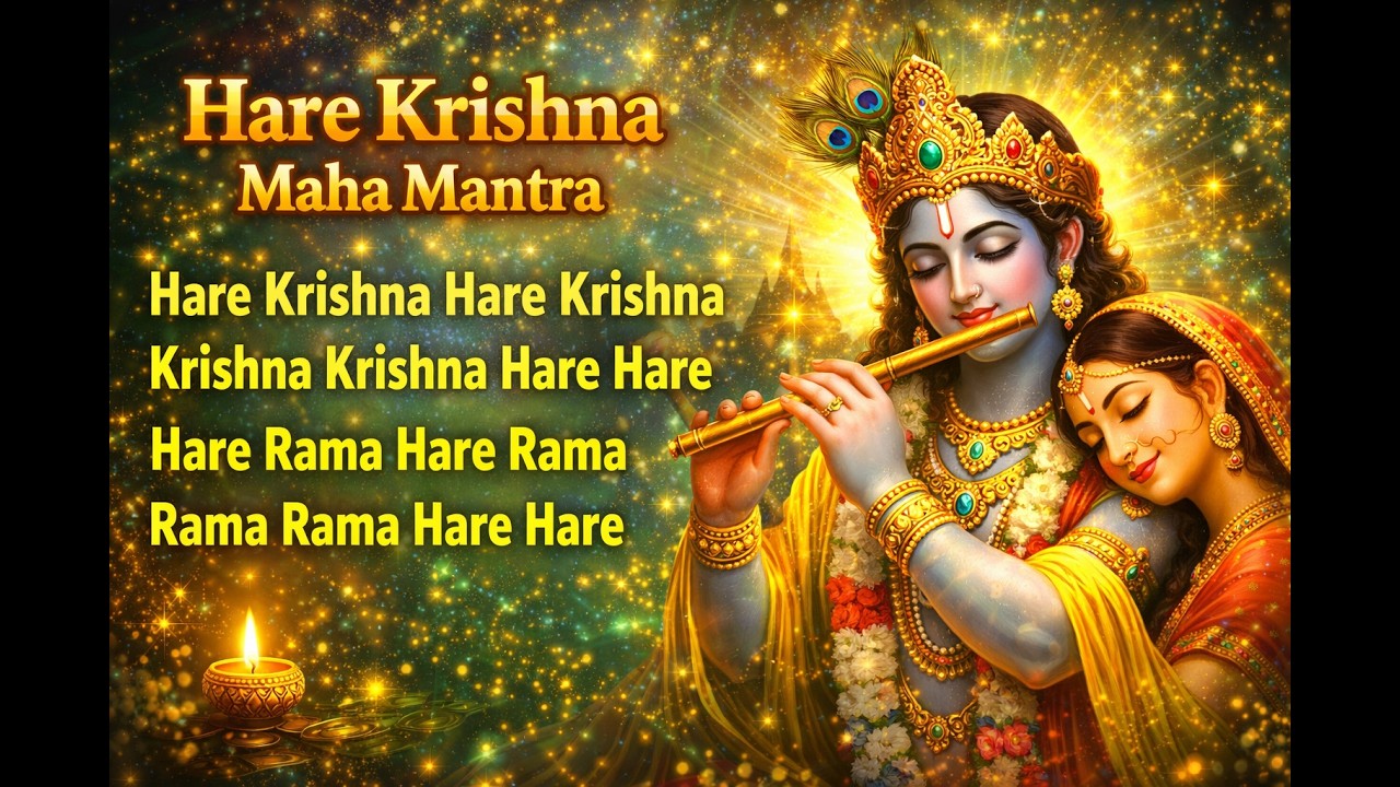 Hare Krishna Maha Mantra | 10 Hours Meditation Music for Peace, Sleep & Relaxation