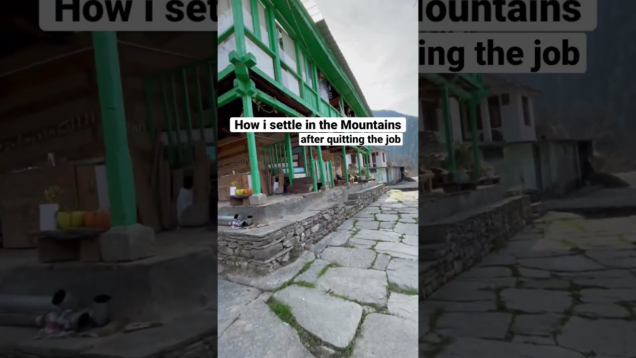 How i settle in the Mountains after quitting job.                        #mountain #himachal #manali