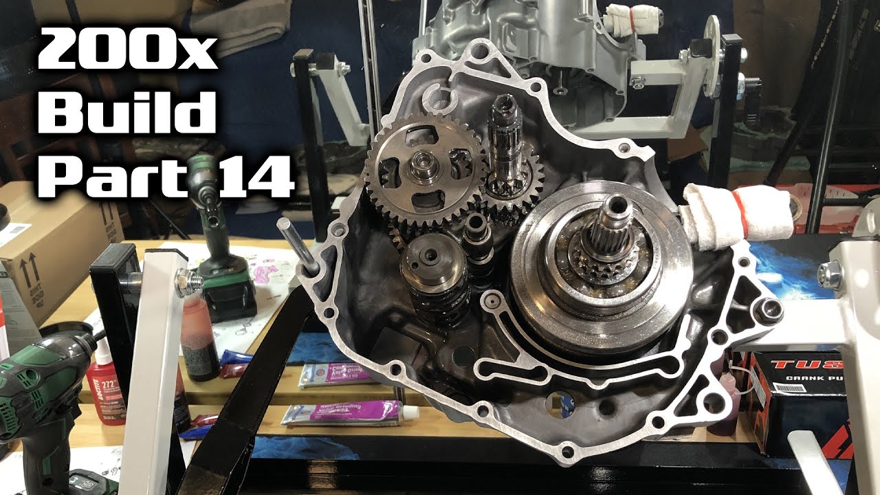 Honda ATC 200x Build - Part 14 - Motor Engine Bottom End Crankcase Bearing, Crankshaft, Transmission