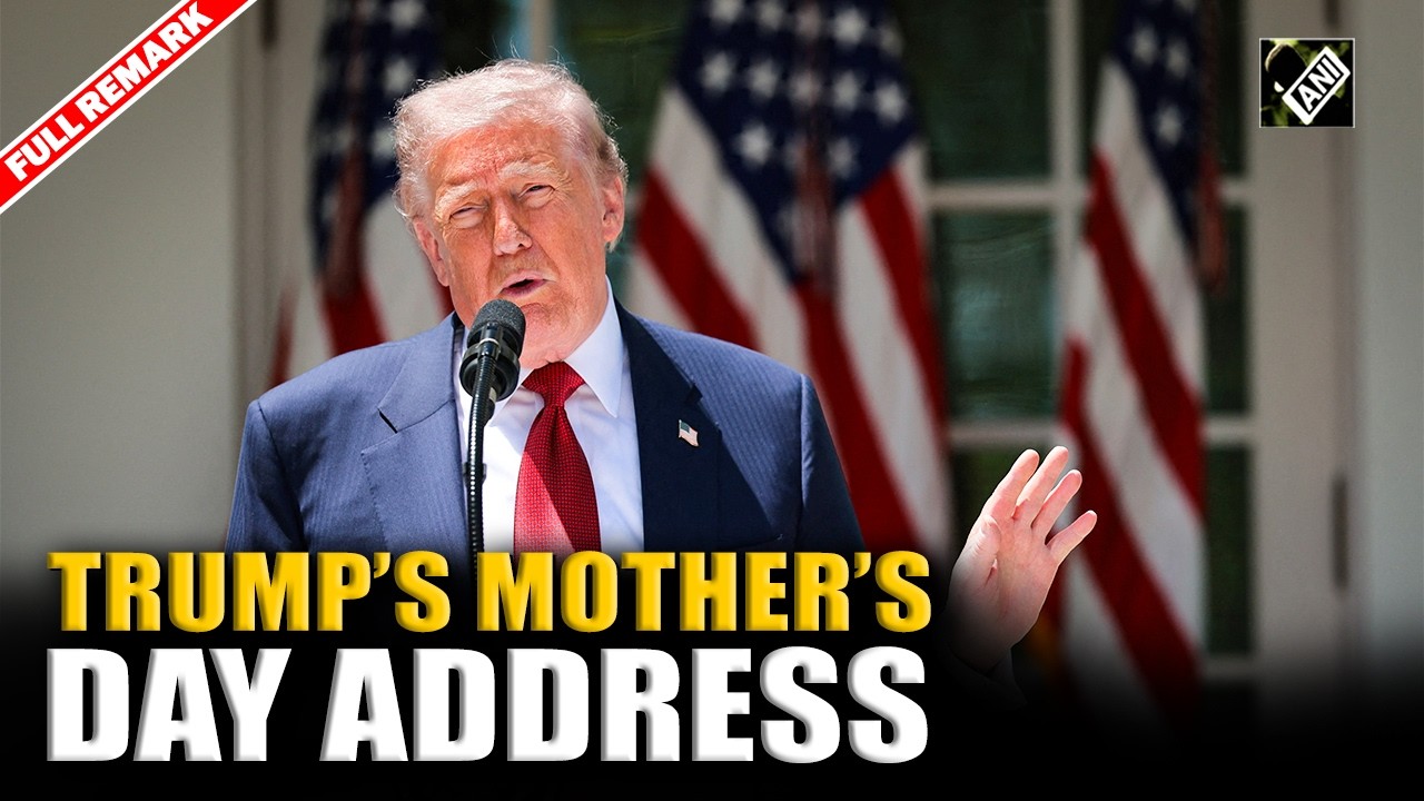US President Donald Trump&rsquo;s Mother&rsquo;s Day address at Rose Garden of the White House