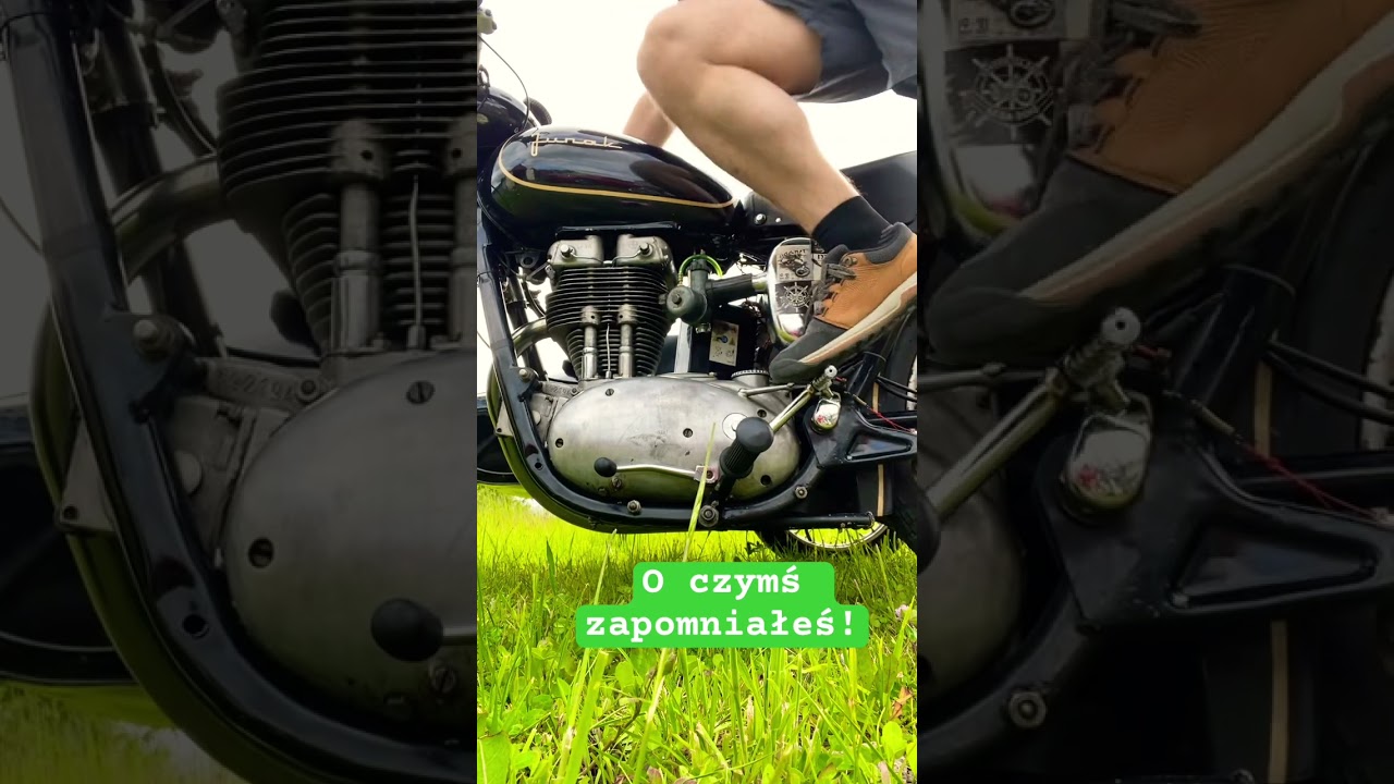 Junak m10 odpalam maszynę #automobile #oldschool #junak #prl #motocykl #motor #polska