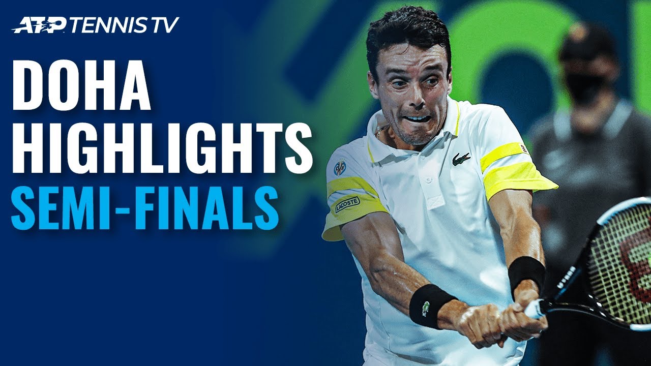 Bautista Agut v Rublev; Fritz v Basilashvili | Doha 2021 Semi-Final Highlights