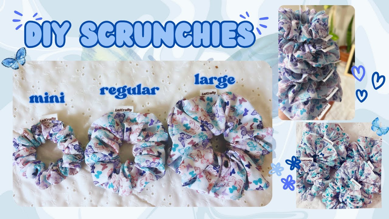 Studio vlog 009| How I make 3 different sizes scrunchie| Tutorial| LuiCrafty