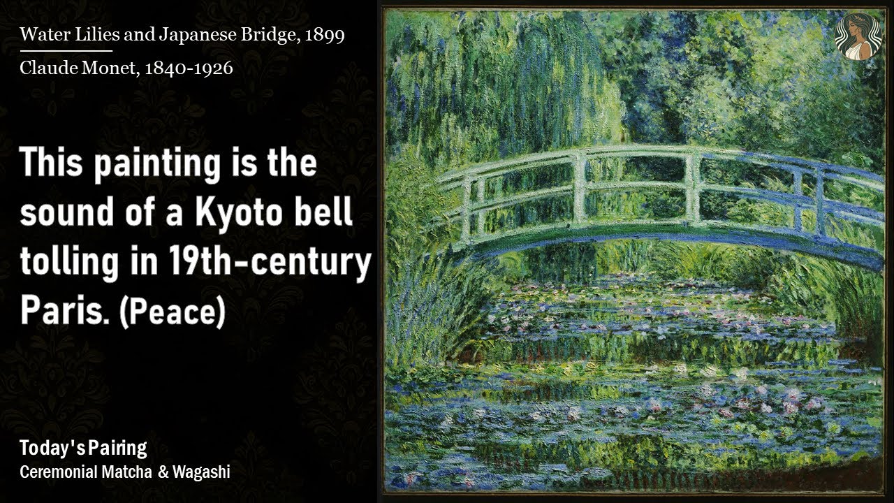 Kyoto bell tolling in 19th-century Paris | Water Lily Pond, Green Harmony  #모네 #monet #koto #56bpm