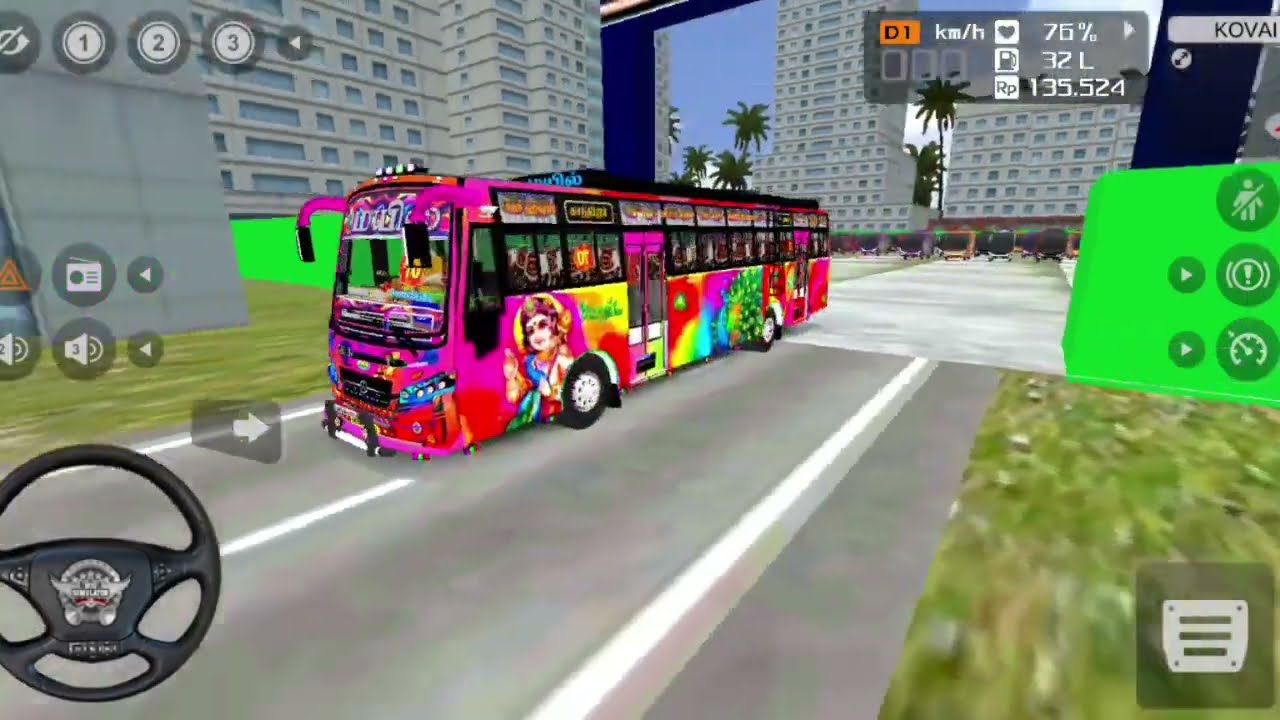NEW MAYIL PVT BUS MOD_GANDHIPURAM TO MARUDHAMALAI_BY AJ ARTIFICER 