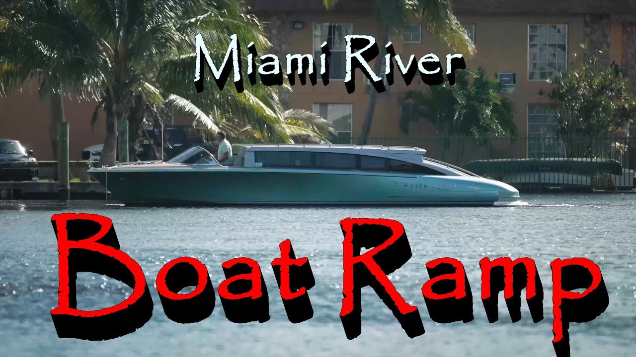 He Didn't Want to Scratch this Yacht Tender (Miami River Boat Ramp)