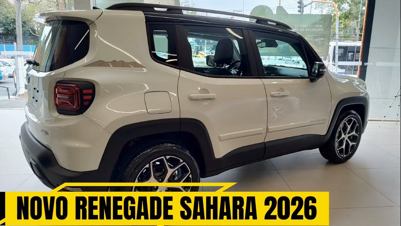 NOVO JEEP RENEGADE SAHARA 2026 COMPLETÍSSIMO E COM PREÇO REDUZIDO.