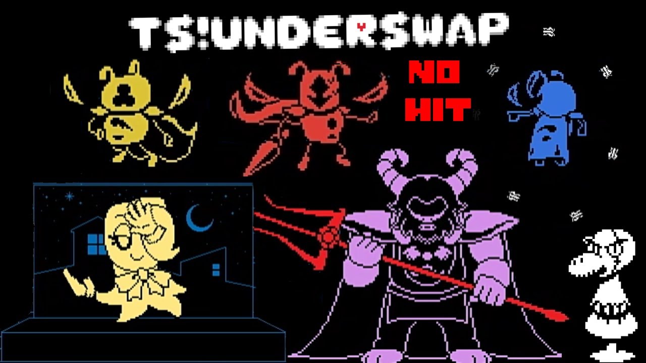 TS!Underswap All bosses no hit Genocide rute / Undertale Fangame