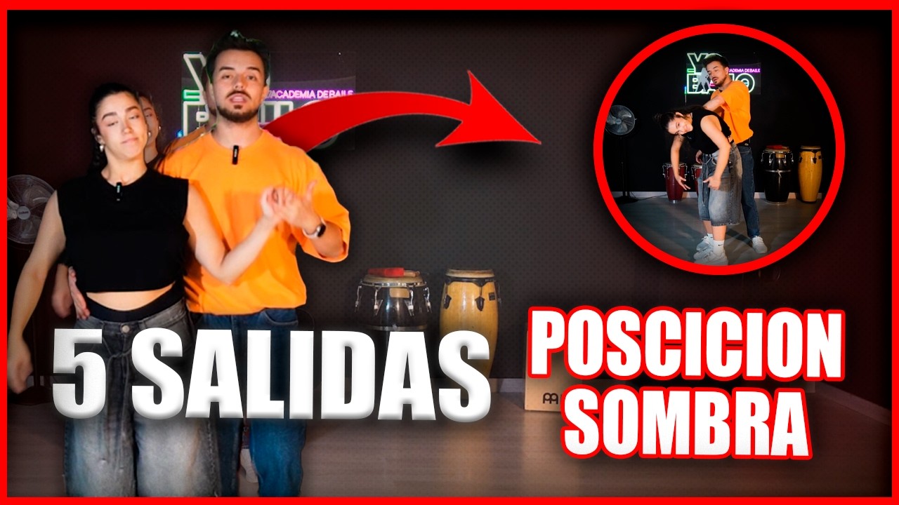 ✅CLASE BACHATA EN PAREJA:  5 salidas de la posicion de sombra (Funciona ✅)