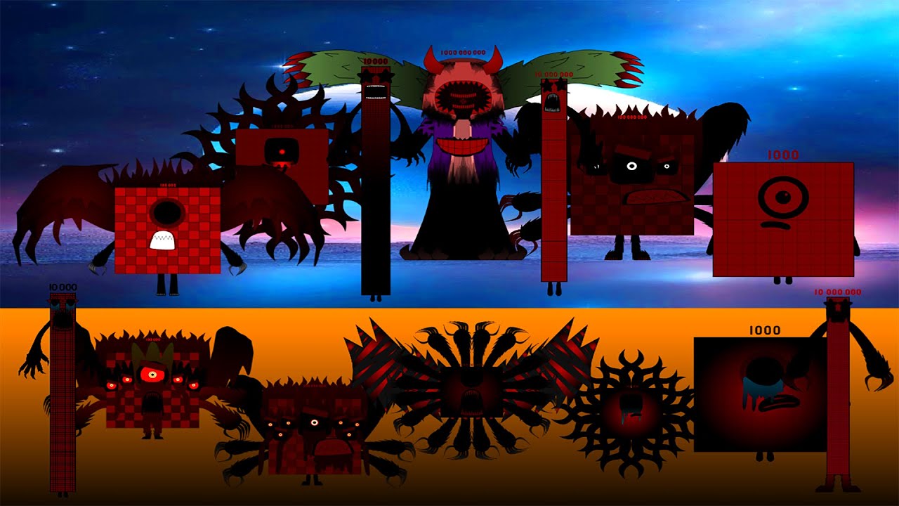 My Versions of Uncannyblocks Band But Different nightmare  (1k-1B) Old Vs NEW | Cool Sounds !