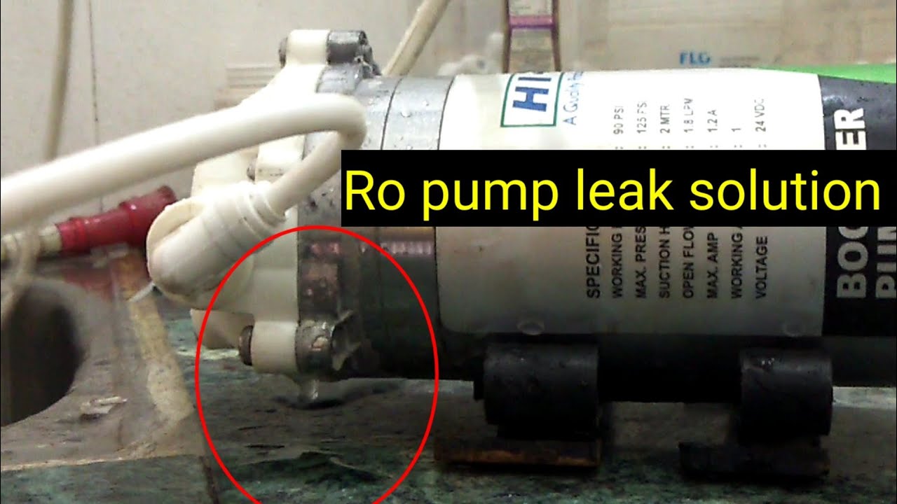ro pump motor leak ko kaise roke ||  how solve ro booster pump leakage || leaking kaise this kre