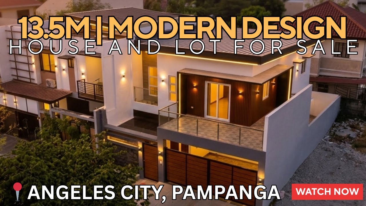 ₱13.5M Modern House for Sale in Angeles City Pampanga | Near Marquee & NLEX | 4BR House Tour
