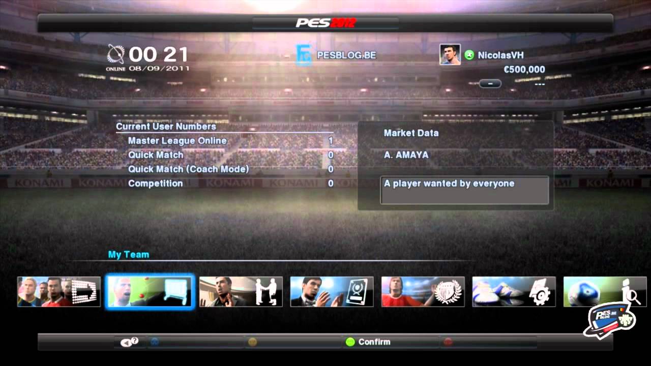 #PES2012 Online Modes