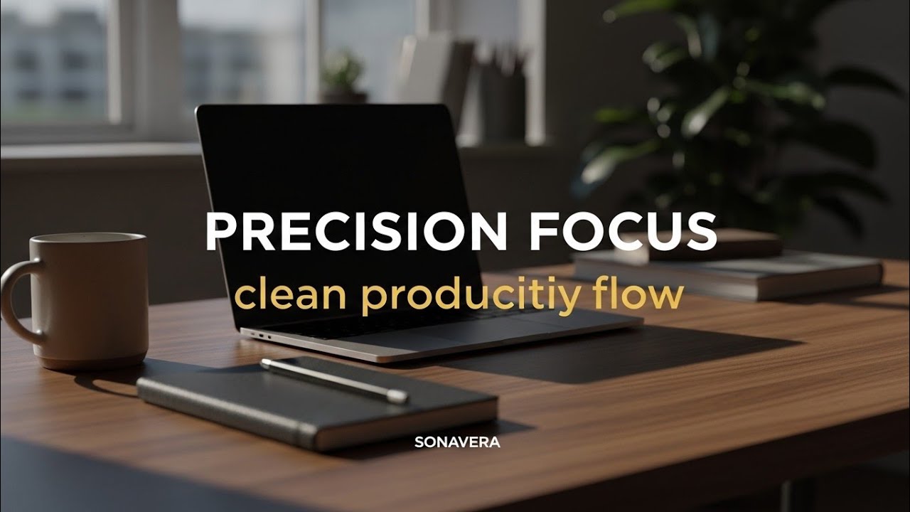 Deep Focus Music for Work – Clean Instrumental Background for Productivity | SONAVERA