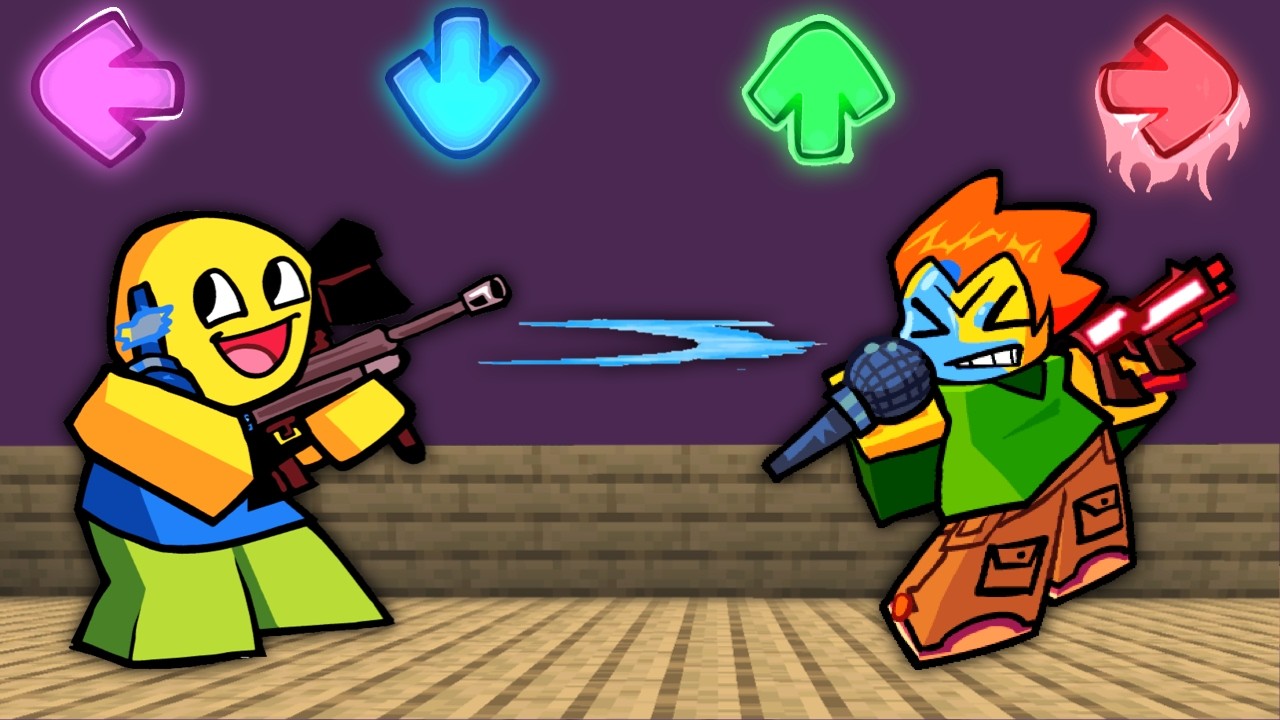 NOOB ROBLOX | FNF Character Test | Gameplay VS My Playground