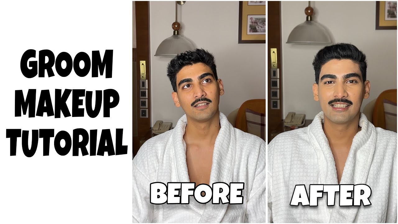 Makeup for Groom all the way from AUSTRALIA ❤️ #groommakeup