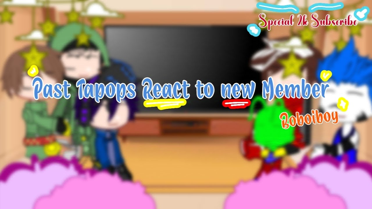 PAST Tapops React to new Member || Boboiboy || Part 2/2 final ||Special 2k Subscribe ❤️||