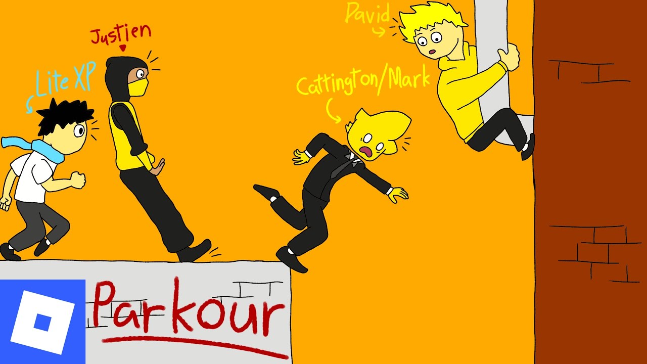Roblox the Parkour play game with my friend