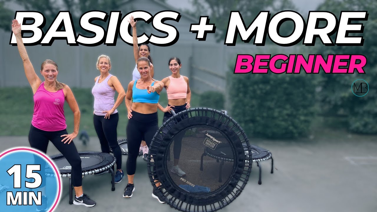 15 MIN Rebounding BASICS + MORE | Beginner Trampoline Challenge |  DAY 2