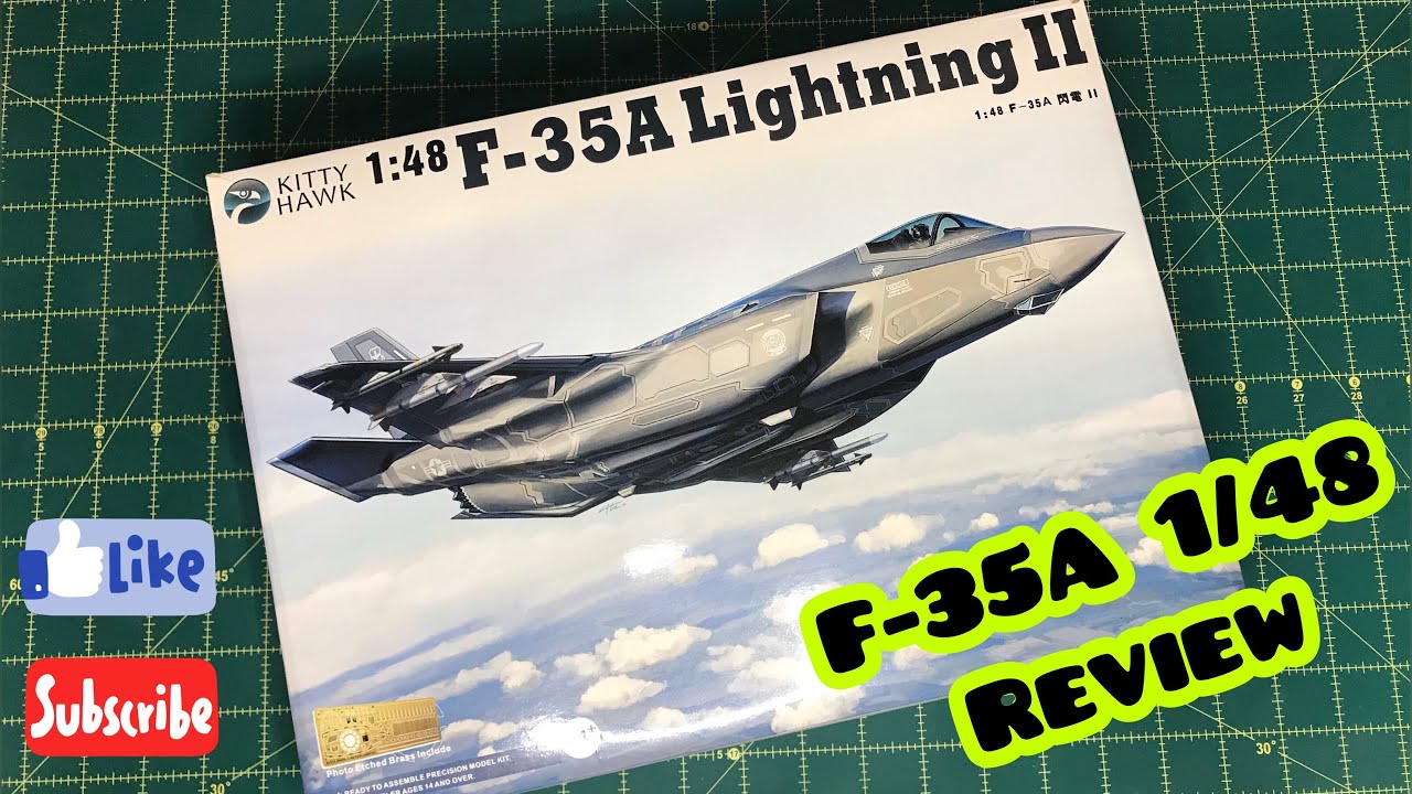 F-35A Lightning II 1/48 KITTY HAWK REVIEW -  DICA DE PLASTIMODELISMO
