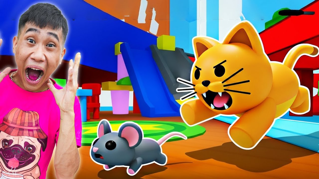 Quân Híp TV Tham Gia Trò Chơi Mèo Đuổi Chuột Trong Game Roblox