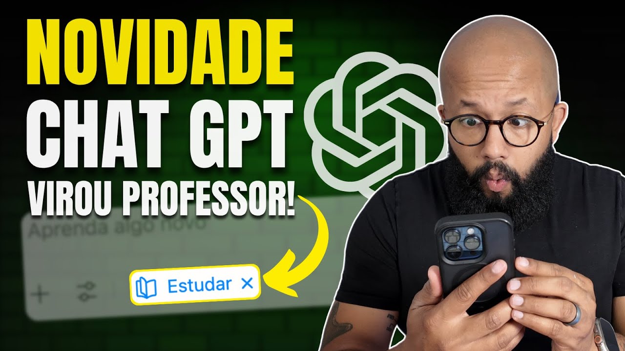 NOVIDADE Chat GPT para Estudar: Testei o novo MODO ESTUDO e ISSO muda tudo!