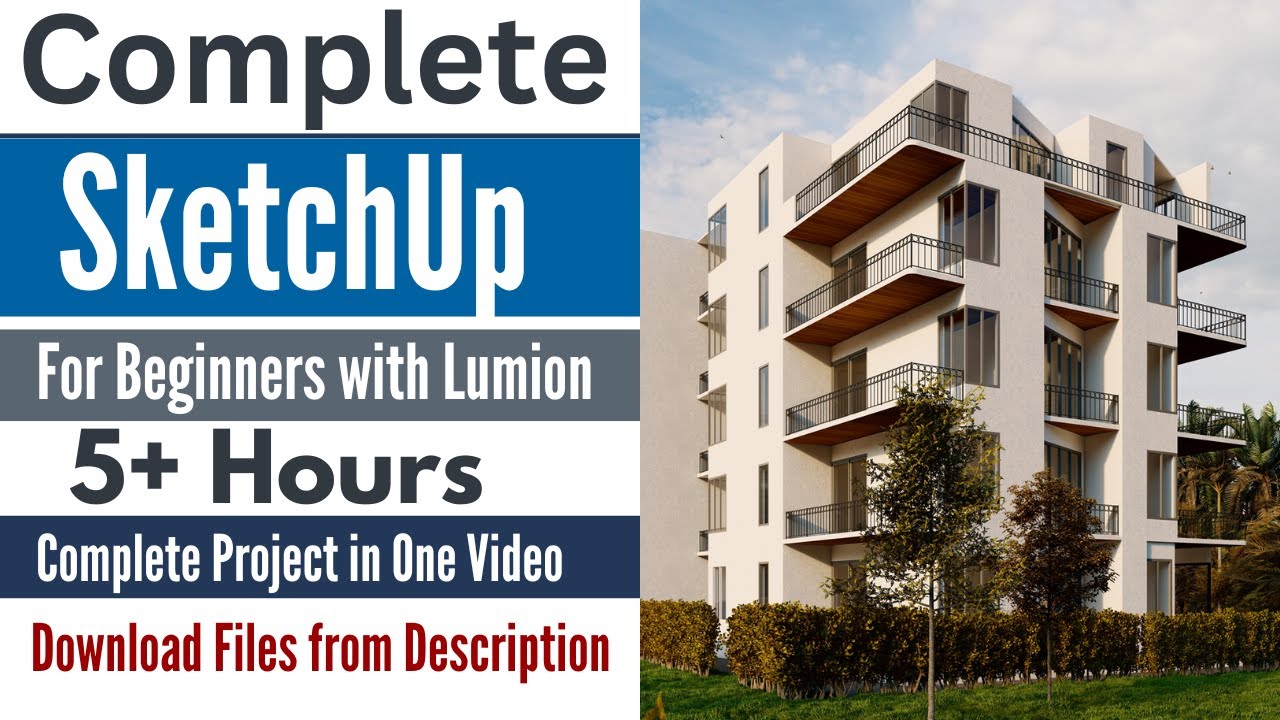 Complete SketchUp in 5+ Hours | Apartment Design with Lumion