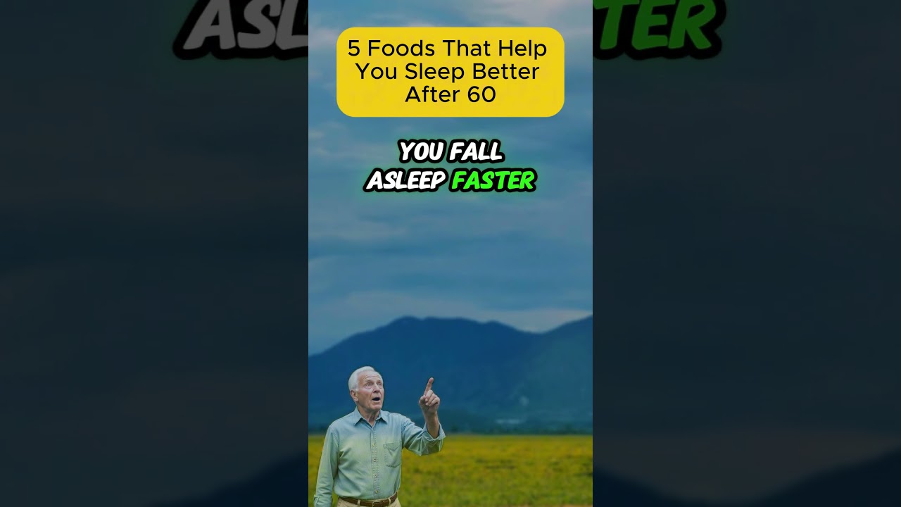 5 Foods That Help You Sleep Better After 60 #healthyaging #aginggracefully #seniorhealth