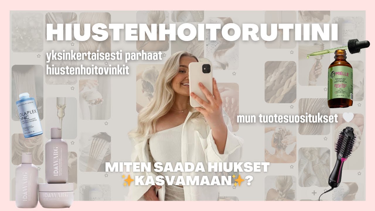 HIUSTENHOITORUTIINI | kaikki lempituotteet, step-by-step pesuprosessi & vinkit hiusten kasvamiseen