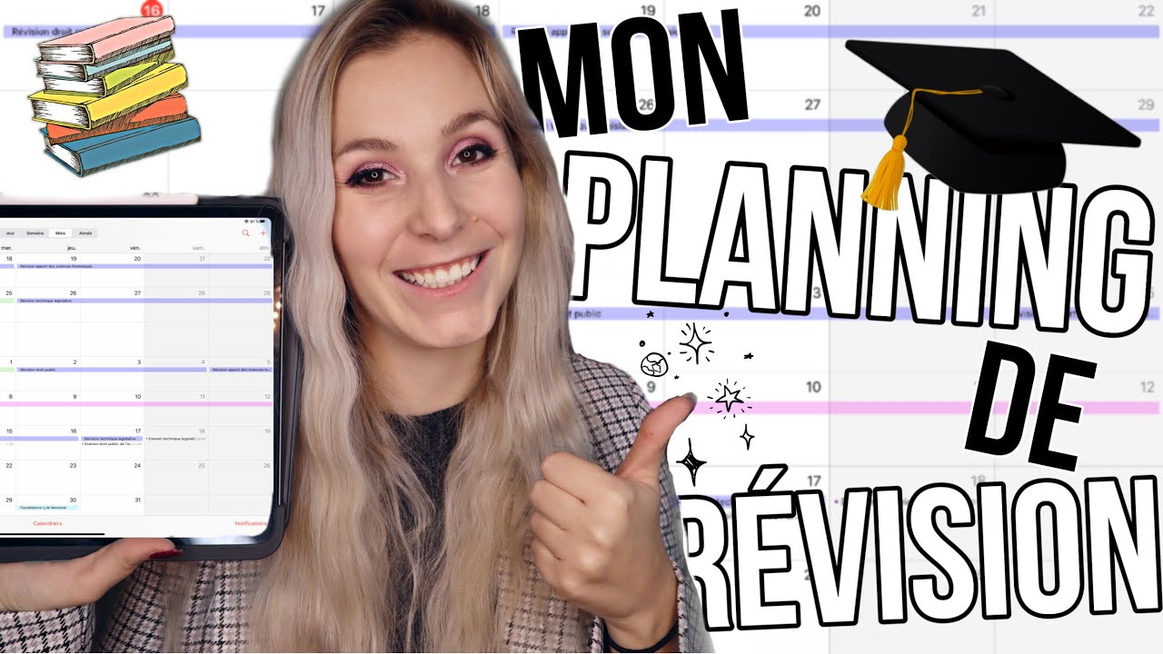 COMMENT RÉUSSIR SES EXAMENS I MON PLANNING DE RÉVISION POUR LES PARTIELS ! 🎓🤓