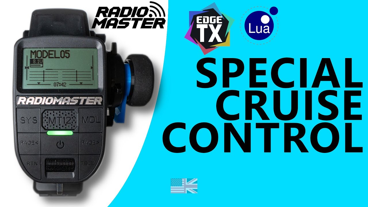 SPECIAL CRUISE CONTROL SETUP WITH LUA | EDGETX | TUTORIAL [EN]