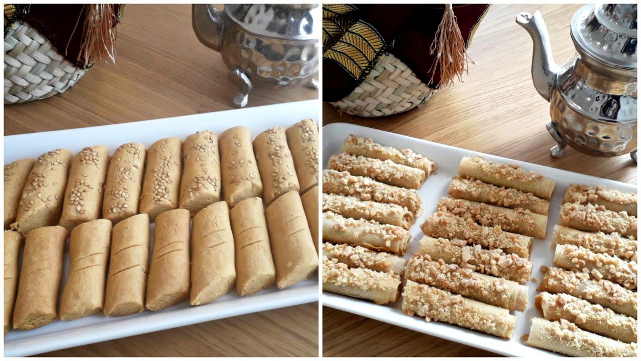 Ghraiba HOMS tunisienne deux en un Recette de pâtisserie tunisienne