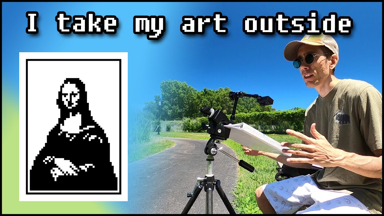 Portable art table. I'm outside!