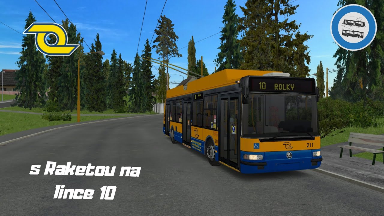 Trolejbus DSZO 211 na lince 10 – směr Rolky! | Simt Simulator