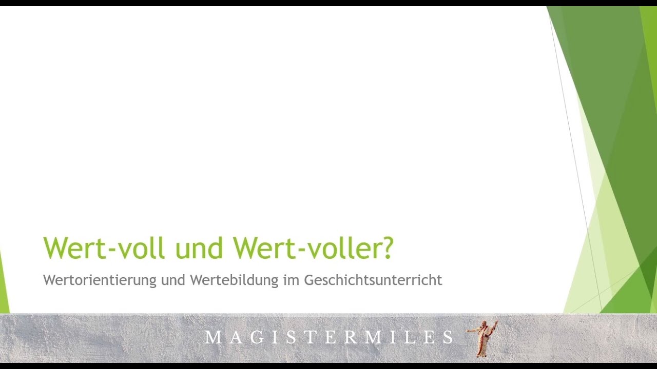 Wertorientierung im GU