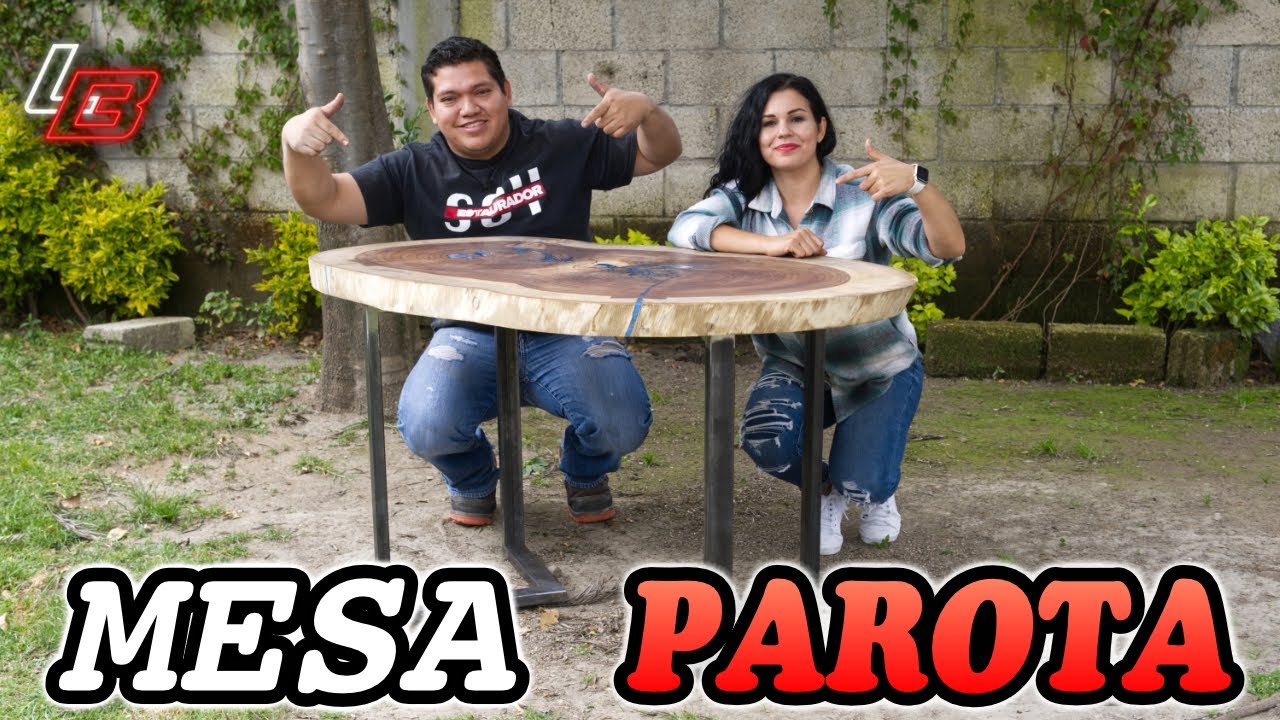 🪚Mesa con RODAJA DE PAROTA🪵 || con Estudio Malasaña 🤘 || Los Bestauradores