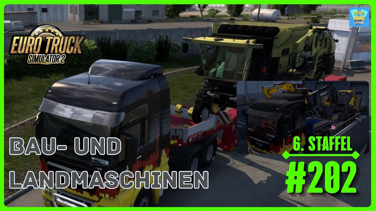ETS2 Farm M. DLC - Baumwollmaschine nach Nizza (F) & Raupenbagger Volvo nach Rom (I) - Folge 