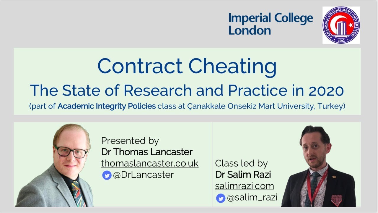 Week 7: Preventing contract cheating and essay mills: Legal challenges