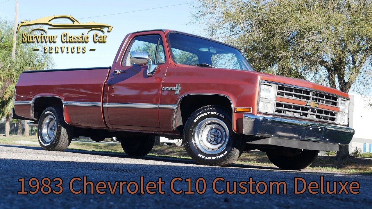 1983 Chevrolet C10 Custom Deluxe for sale at Survivor Classic Cars Tampa Florida USA square body