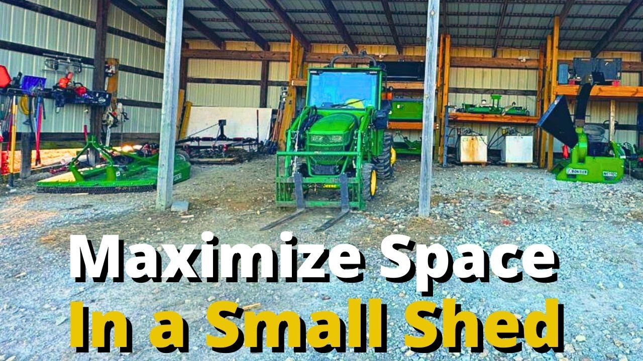 DIY Tractor Attachment Storage Racks - Start to Finish in 11 Minutes