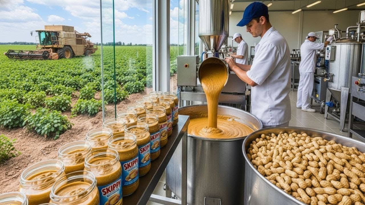 Como é Feito: A PASTA DE AMENDOIM — O PROCESSO INDUSTRIAL Mais CREMOSO do Mundo!